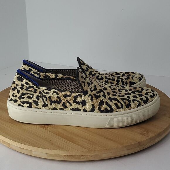 Rothy's Slip on Sneakers Animal Cheetah Print Women's Size 6 - Picture 2 of 10